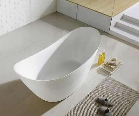 Deep Soaking Stand Alone Tub In Small Bathroom , 60 X 30  60 X 32 60 X 36 Resin Freestanding Tubs