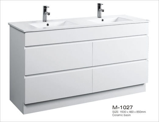 Las 59 pulgadas moderna pre construyeron vanidades del cuarto de baño con tamaño estupendo incluido fregadero