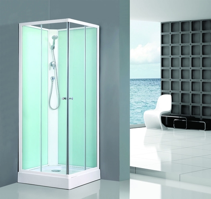 Cuarto de baño cuadrado toda la pintura media de la parte posterior del blanco del panel del PVC de los recintos de cristal de la ducha