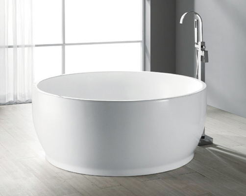 Tinas de baño derechas libres de la ronda lisa para la obra clásica durable de los pequeños espacios