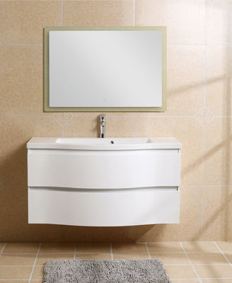 Los fregaderos flotantes y las vanidades de los gabinetes de cuarto de baño para los pequeños cuartos de baño escogen el lavabo